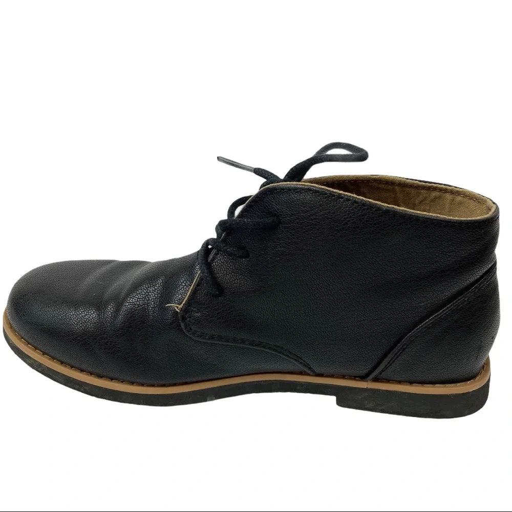 Perry Ellis America Chase Black Laceup Boots 6